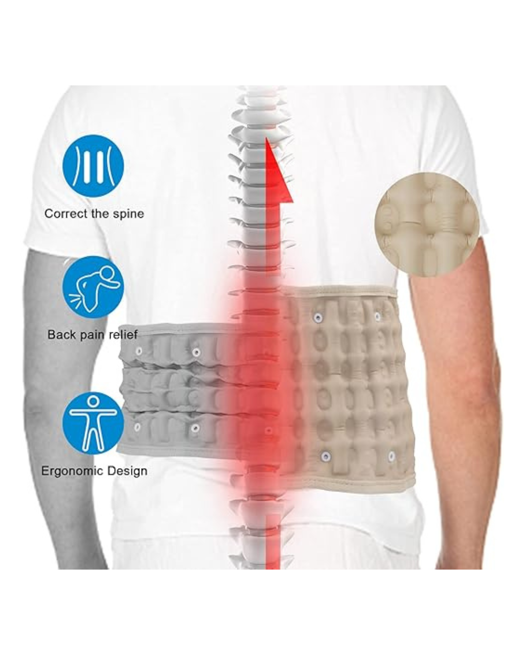 Rrip Shpine me Dekompresion Fizik me tërheqje Ajri për Kurrizin