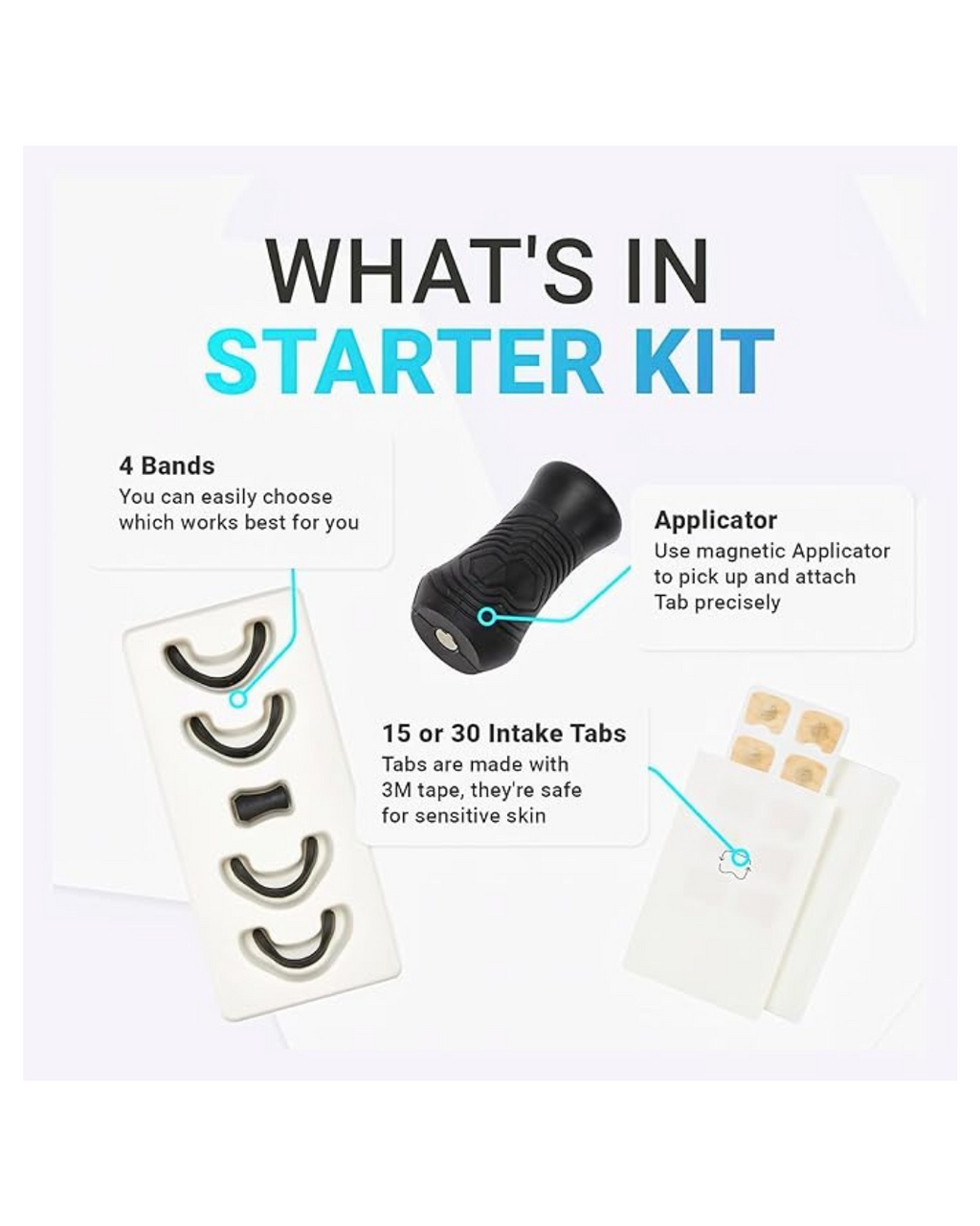 Kit Fillestar për Dilatator Nazal për Gjumë dhe Sport, Furnizim 15 Ditësh, Shirit Nazal për Frymëmarrje