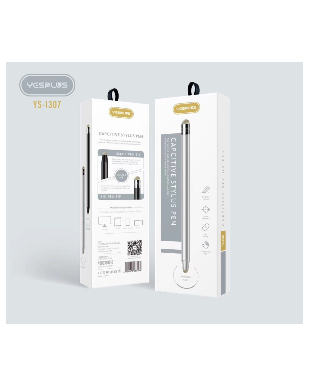 Stilolaps YESPLUS YS1307 Capcitive Stylus, e përputhshme me tabletin Android & iOS