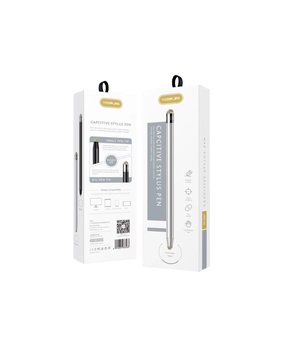 Stilolaps YESPLUS YS1307 Capcitive Stylus, e përputhshme me tabletin Android & iOS