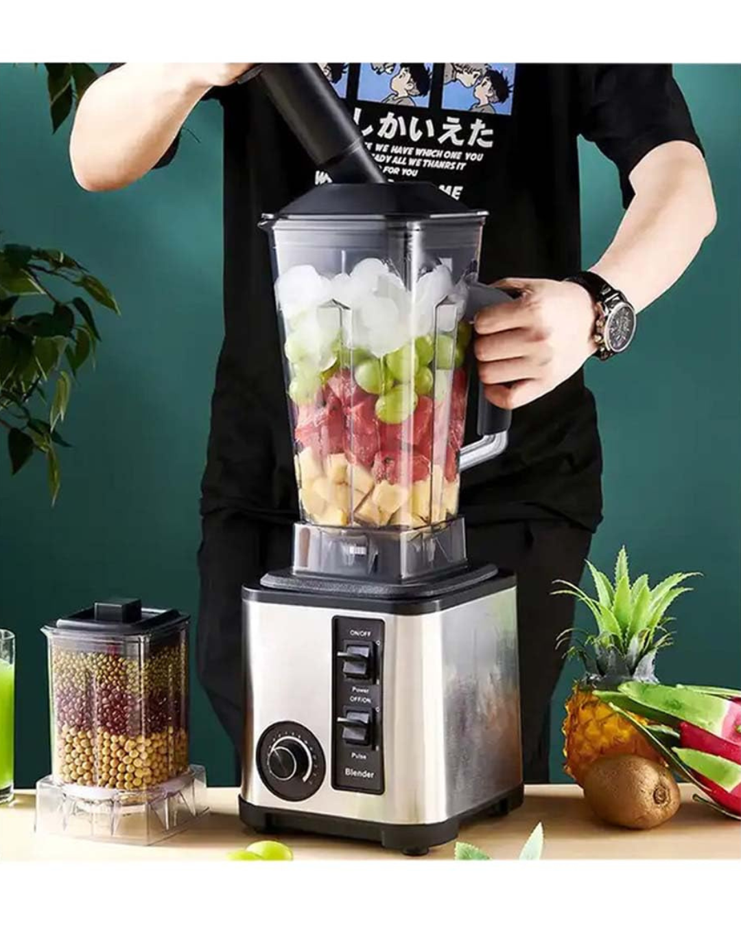 Blender multifunksional JAMAKY JMK4007 6000W 2,5 litra 2-në-1
