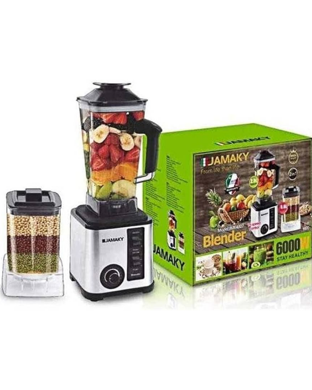 Blender multifunksional JAMAKY JMK4007 6000W 2,5 litra 2-në-1