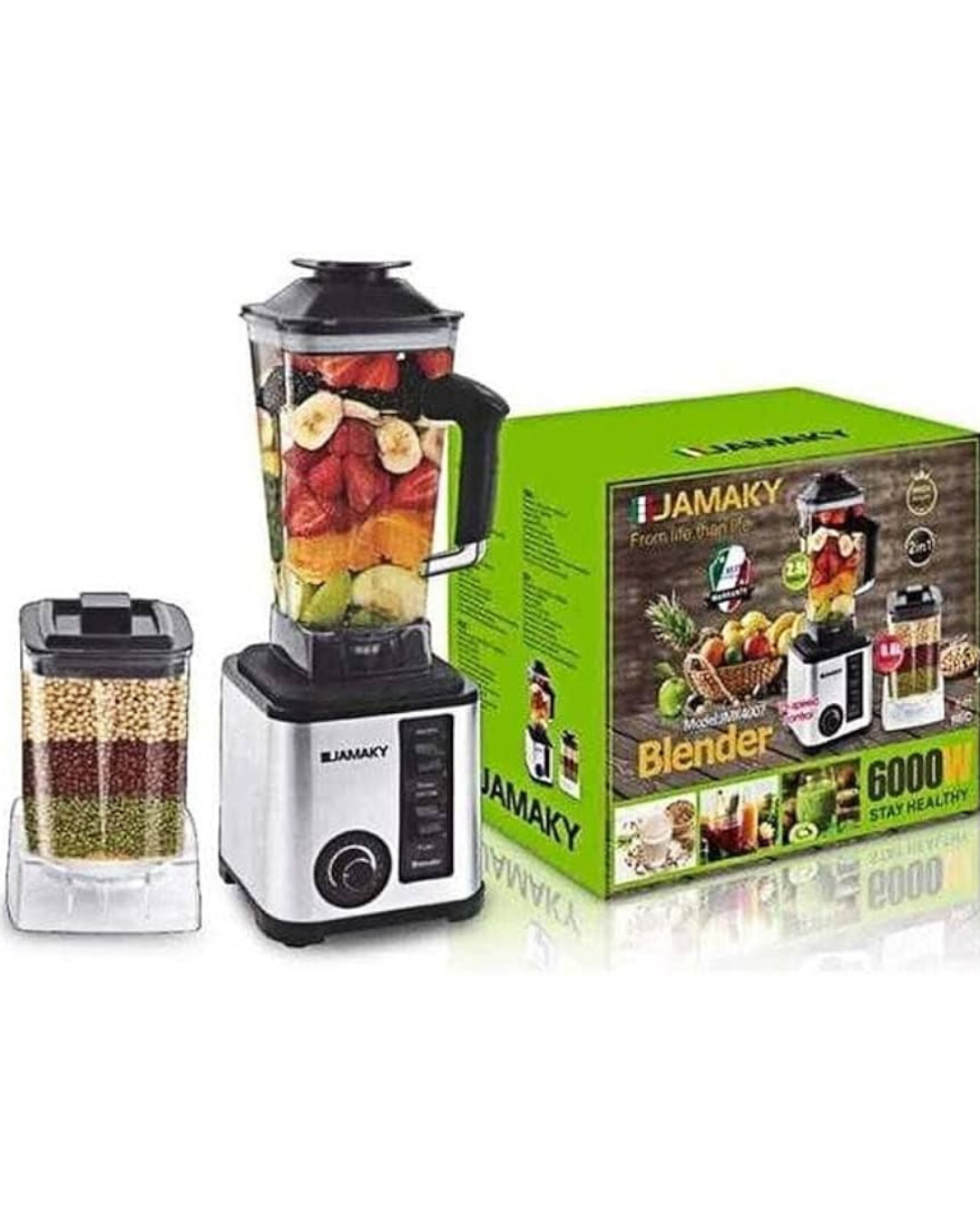 Blender multifunksional JAMAKY JMK4007 6000W 2,5 litra 2-në-1