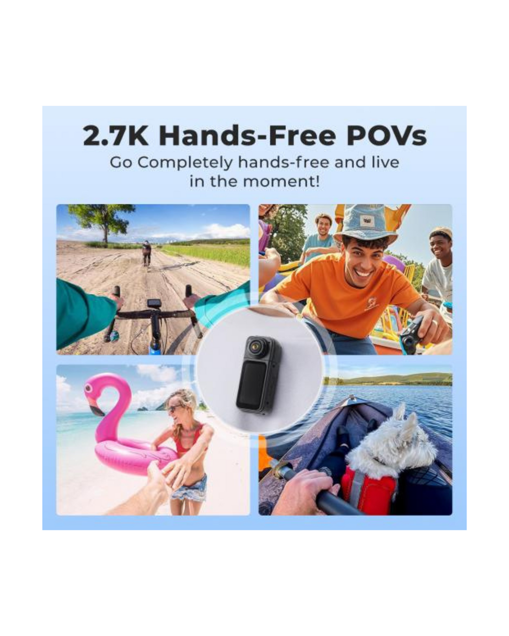 Thumb Kamera 2,7K me trup magnetik me lente rrotulluese 180°