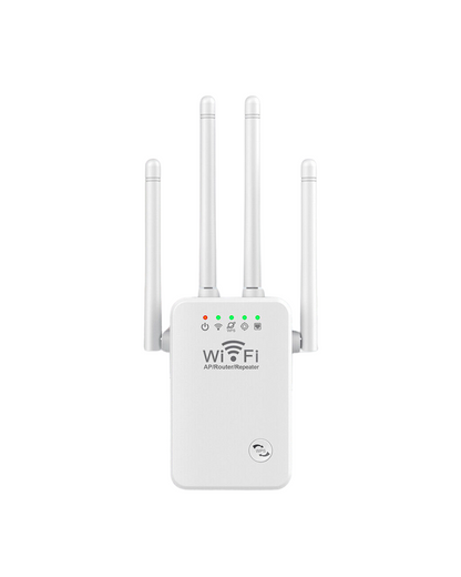 Përforcues WiFi Extender 2,4 GHz 300 Mbps me 4 antena me rreze të gjatë