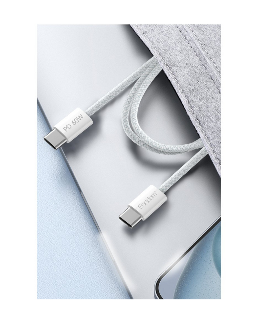 Kabllo Type-C 60W Fast charging Earldom EC-190C-C