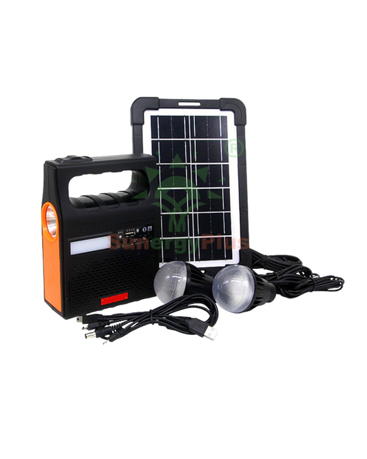 Kit Portativ për Energji Diellore Yobolife me Panel Diellor, 3 Llamba LED dhe Ndriçim Diellor